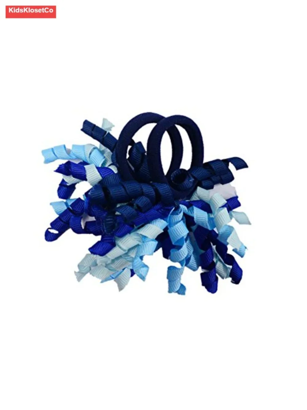 Pack of 18 Mix Color Boutique Girls' Curly Korker Bow Hair Ties
